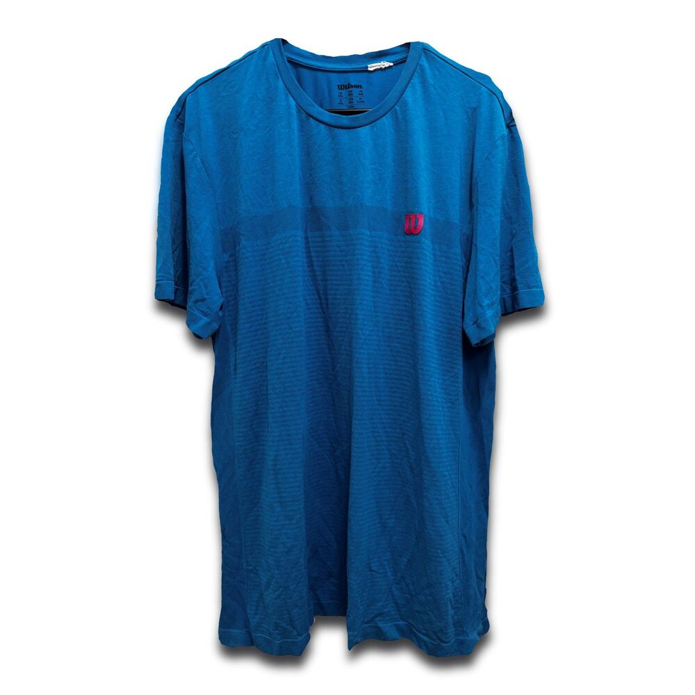 Wilson Athletic Performance T-Shirt Blue Men's Size XXL